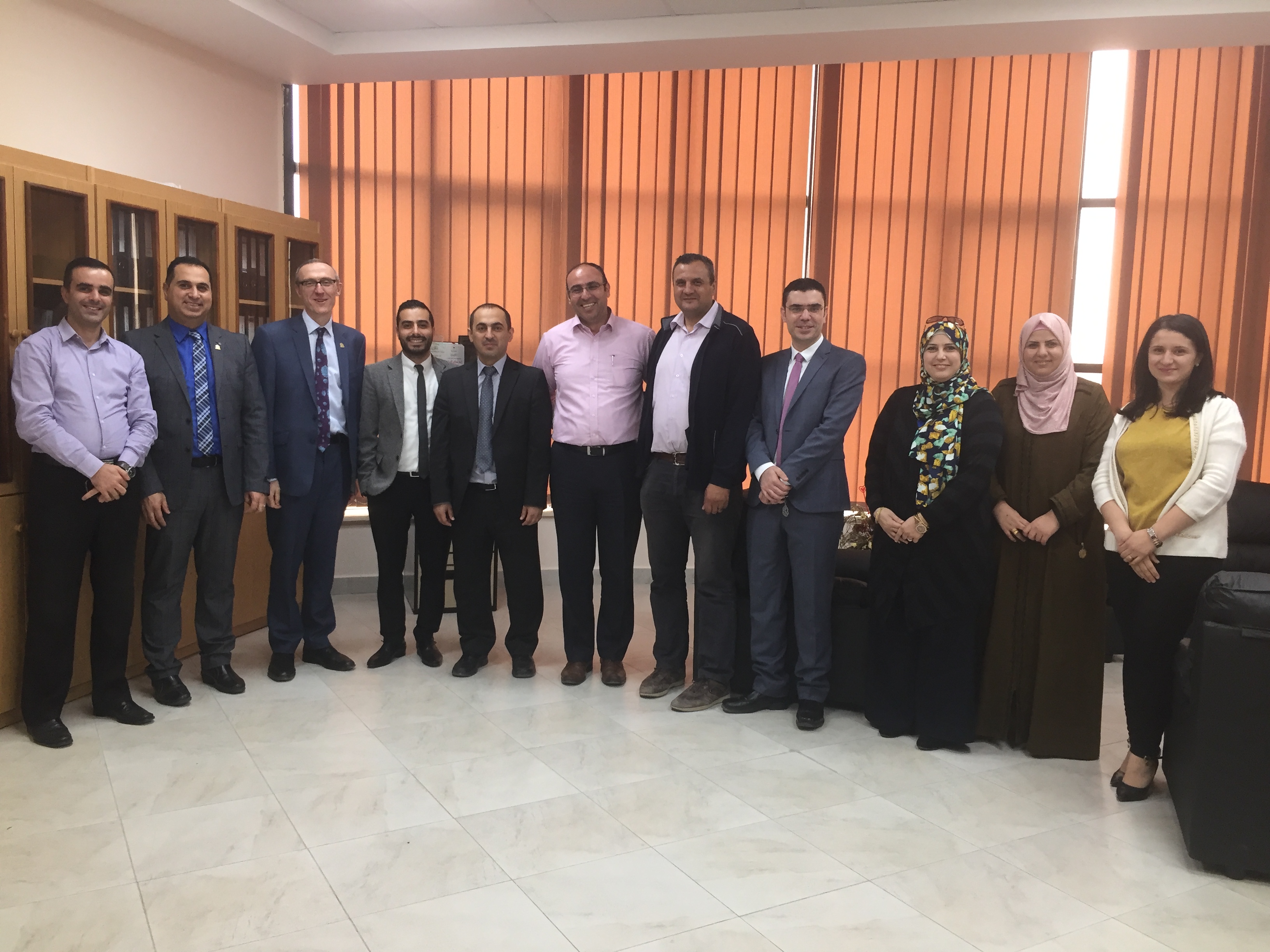 A Delegation from the University of Strathclyde visits Yarmouk and Faculty of Pharmac